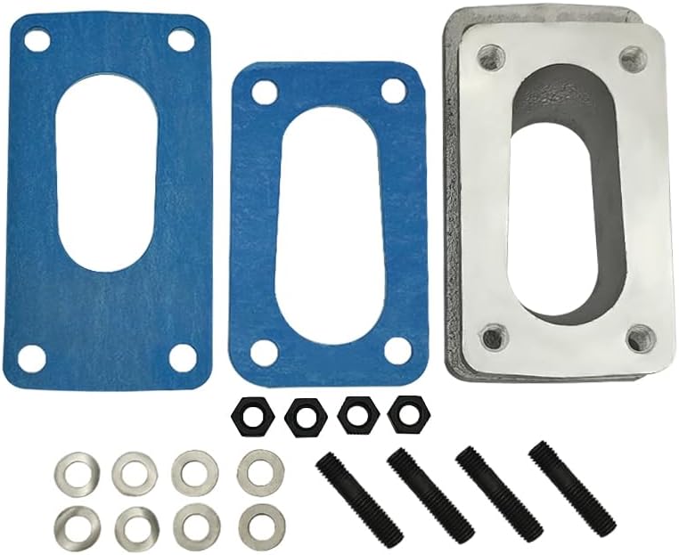 Carburetor Manifold Adapter Kit Fits for Toyota Corolla 1976-1983 2TC 3TC 4AC 32/36 DGEV DGV, for Tercel 1982-1986, Replaces 99004250, 99004.250
