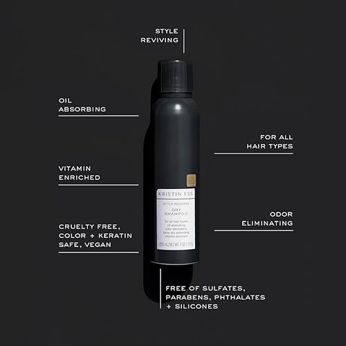 Miniatura 6 de Kristin Ess Hair Style Reviving - Champú seco  Spray de textura de trabajo  Productos de peinado para cabello graso  Spray voluminizador
