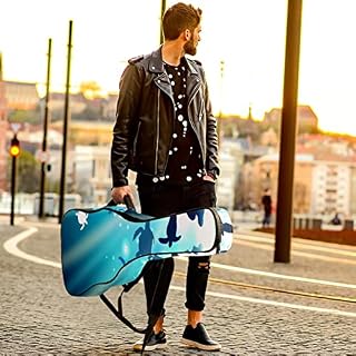 Housse de transport étanche pour guitare avec bandoulière réglable Motif tortue dans l’océan, Multicolore 03., 42.9×16… - Les Beatles, Paul McCartney, John Lennon, RIngo Starr, George Harrison Housse de transport étanche pour guitare avec bandoulière réglable Motif tortue dans l'océan, Multicolore 03., 42.9x16… – Image 6