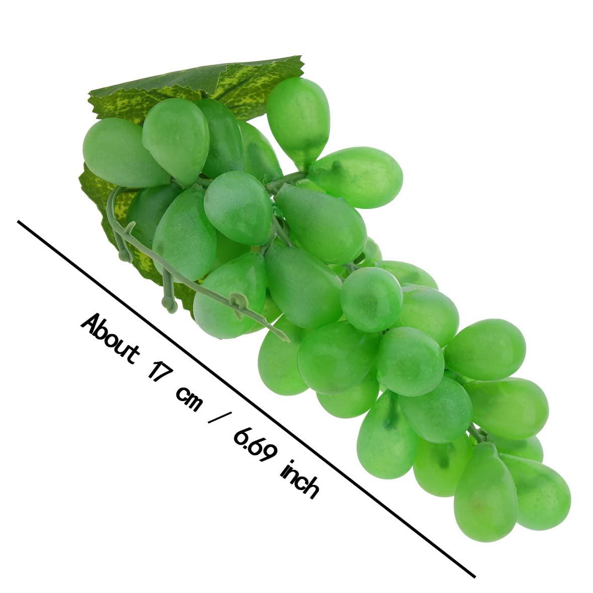 3 grappoli di uva artificiale, uva finta in plastica, frutta di simulazione, min