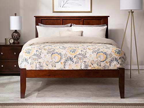 Atlantic Furniture Ar8641004 Madison Platform Bed With Open Foot Board, Queen, Walnut #TOP3