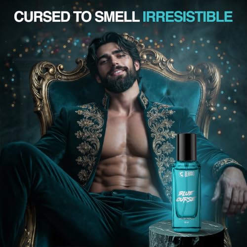 Image of BEARDO Blue Curse Perfume for Men,20ml | Long Lasting Fragrance | Eau De Parfum for Man | Bold & Irresistible Fragrance | Premium Perfume | Perfume for Man | Gift for Men | Gift for boyfriend