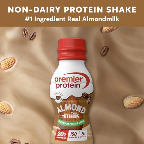 Image of Premier Protein Non-Dairy Almondmilk Protein Shake, 20g, Coffee, 12 Pack