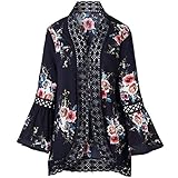& Dies ist eine Strickjacke, Spitzennähte, sehr zart, sehr gut für Frühling und Herbst geeignet, ausgestellte Manschetten, sehr locker, atmungsaktiv, vielseitig