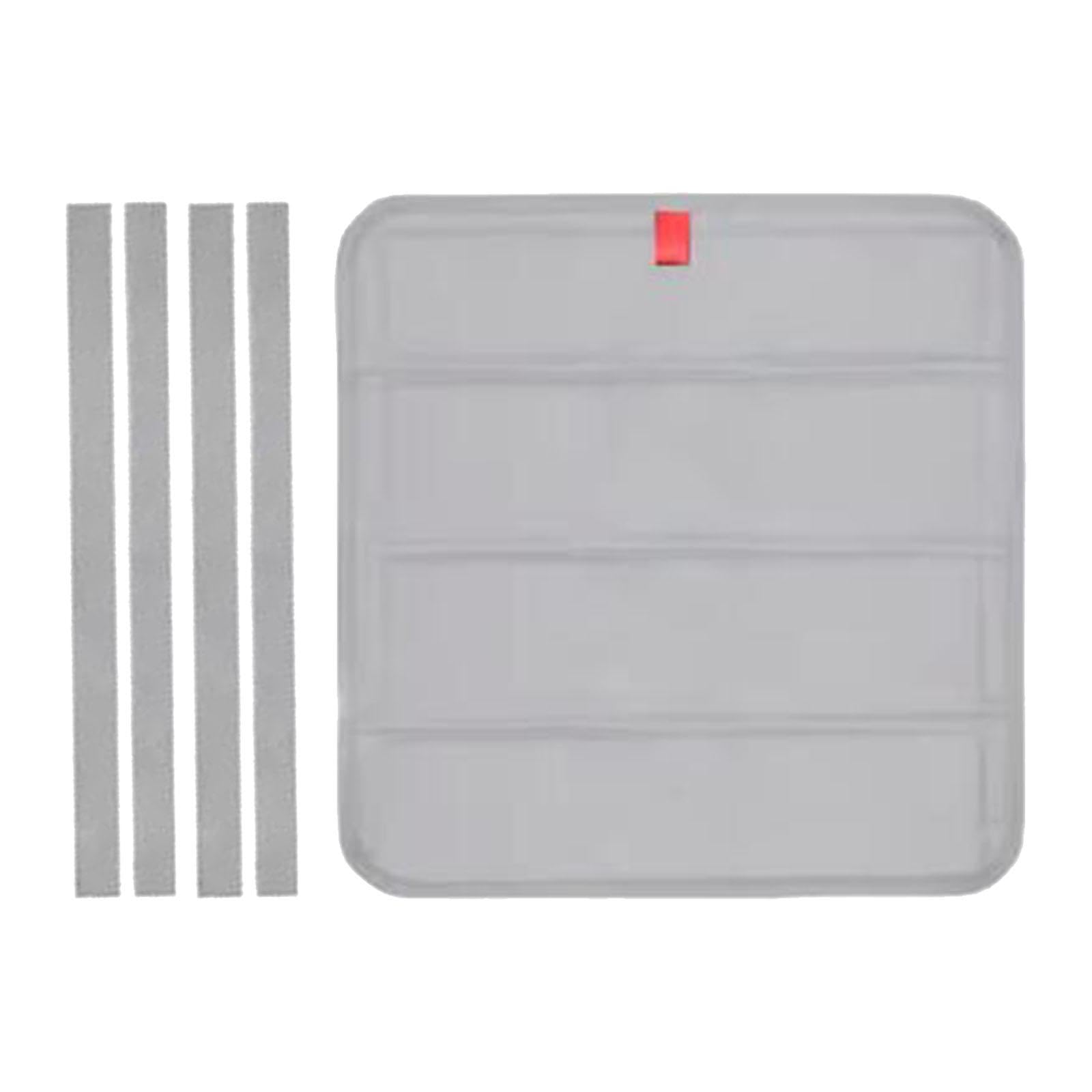 Cubierta para Claraboya de Autocaravana Cortina Térmica Parasol Plegable Y Cubierta de Ventana de Tela Oxford Duradera Adecuado para Uso en Exteriores, Gris