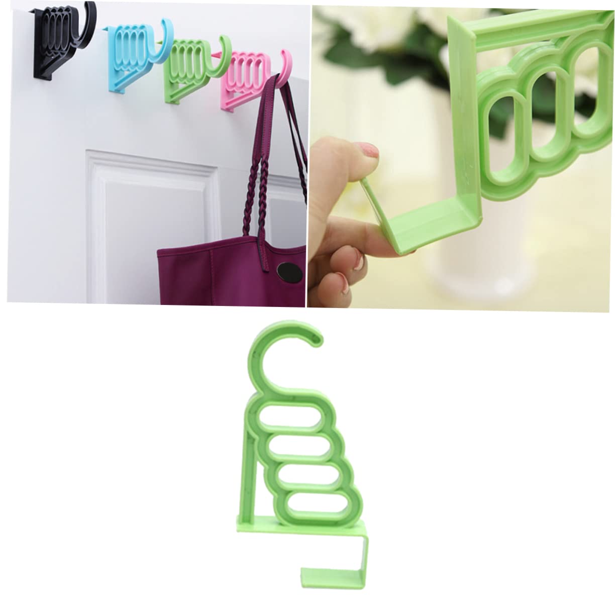 LYGXWJFC Perchero para Colgar Ropa sobre la Puerta Perchero Perchas de plástico Perchero portátil Perchero para Colgar sobre la Puerta Ganchos Traseros para Puerta Colgador detrás de la Puerta