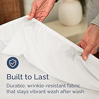 Vista 131 de King Fitted Bed Sheet - Bottom Single Fitted Sheet Only - Ultra-Soft Hotel Luxury Bedding w/ 8-16 Inch Deep Pockets - Breathable, Cooling & Wrinkle