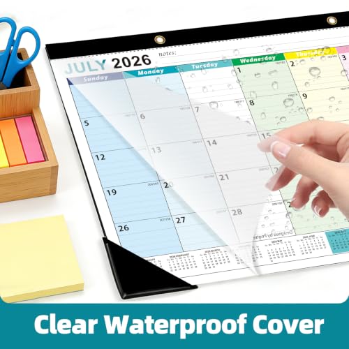 Image of ZTX Desk Calendar 2026-2027 18 Month Big Planner Colorful