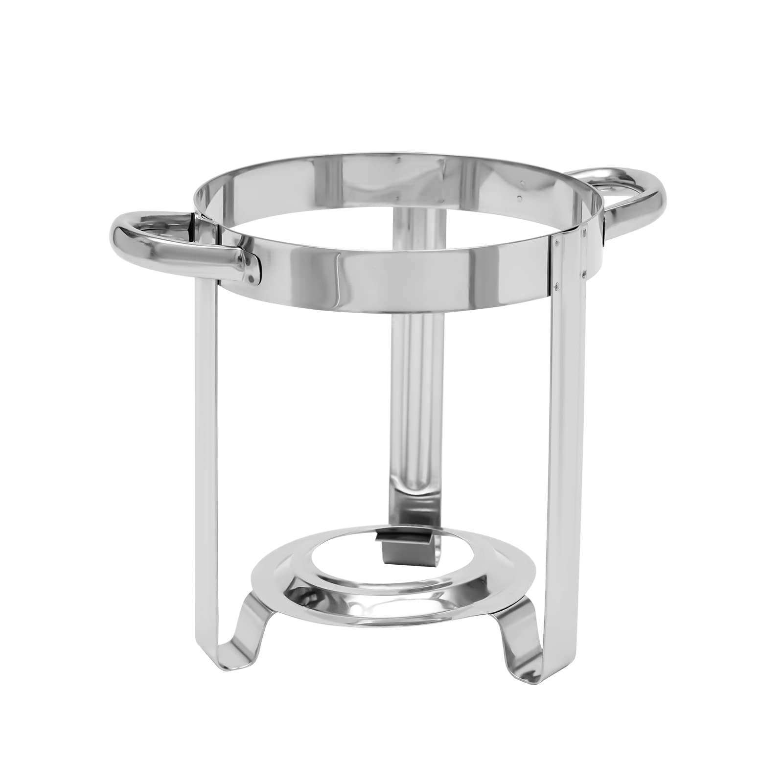 Plato de acero inoxidable para sopa, calentador de alimentos redondo, juego de buffet de 7 litros, recipiente de calor con tapa y soporte, olla sopera, calentador de alimentos para buffet, catering,