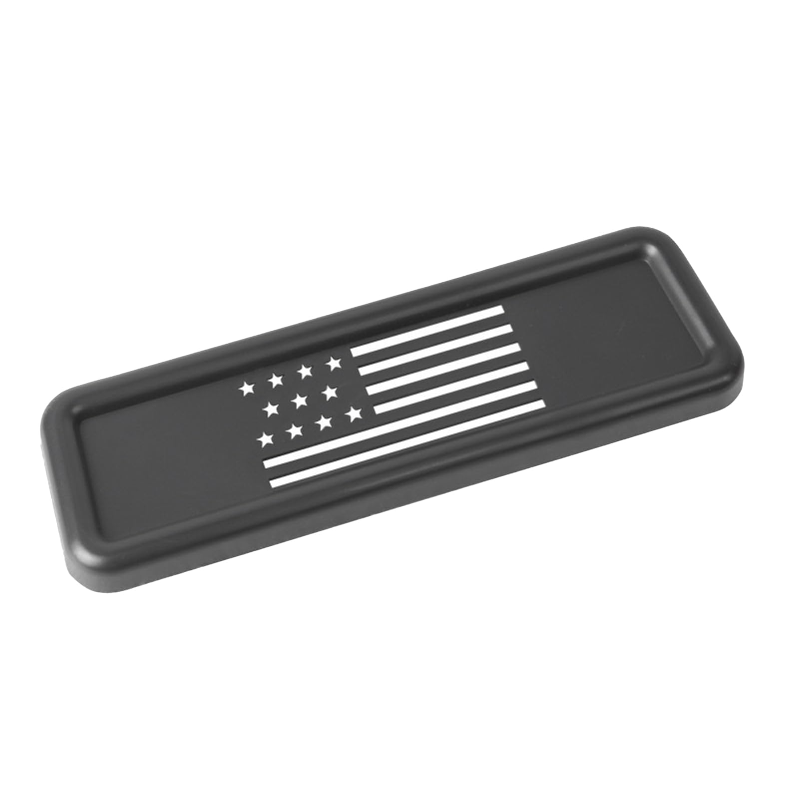 Third Rear Brake Light Cover, ABS Rear High-Mount Back Grille Light Protector Trim, Automotive Tail Lamp Accessories Compatible with Jeep JK Wrangler 2007-2017 (Black)