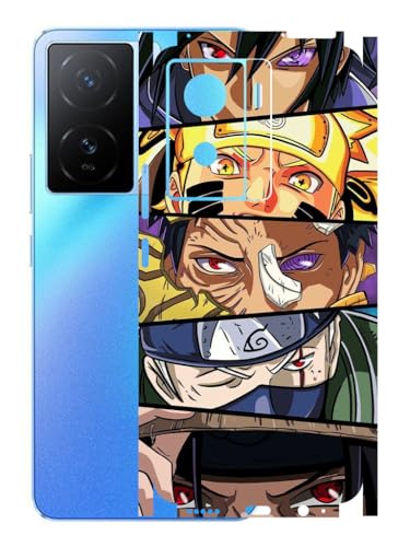 Image of AtOdds - VIVO IQOO Z7 (5G) Mobile Back Skin Sticker - Lamination - Rear Screen Guard Protector Film Wrap (Coverage - Back+Camera+Sides) (Design - Anime 38)