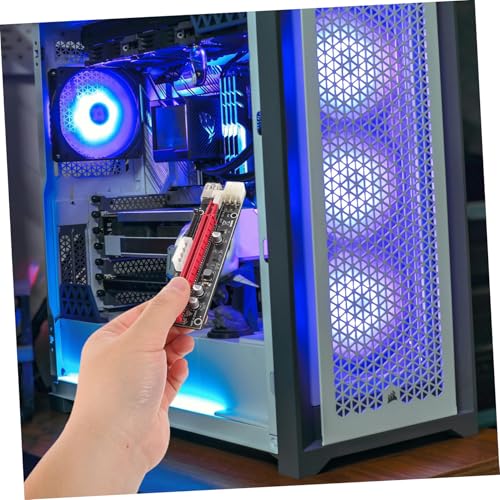 Tarjeta Adaptadora de Gpu Riser Veemoon con Cable de Extensión Pcie para Computadoras de Escritorio 5