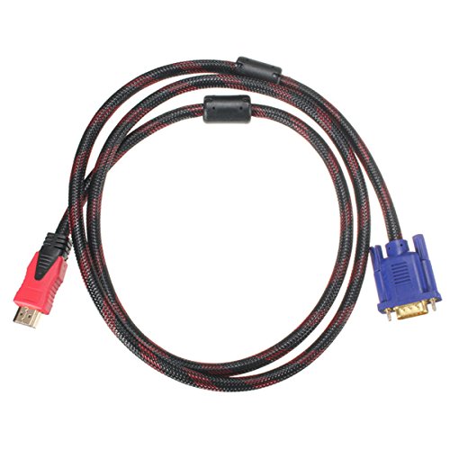 1.5m 1080P HDMI Male to VGA Male Video AV Converter Adapter Cable for DVD HDTV PC