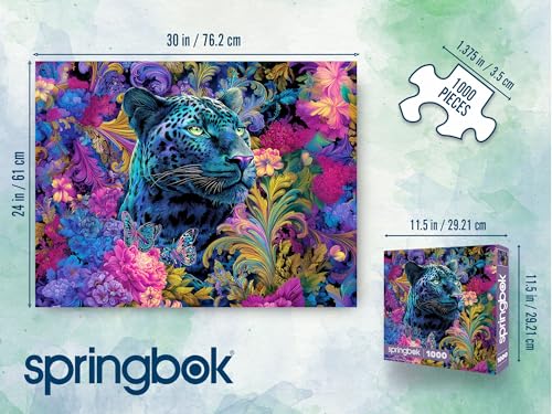 Springbok Paisley Panther Bloom Rompecabezas de 1000 Piezas para Adultos - Póster Incluido - Piezas de Corte Único - Hecho en USA miniatura 4