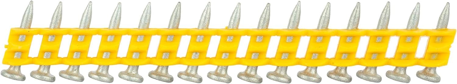 DEWALT DCN890P2-QW Chiodatrice per calcestruzzo senza spazzole XR 18V Li-Ion 5Ah, Nero/Giallo & Dcn8901020 Perni Per Calcestruzzo Con Colletto Standard Da 2,6X20Mm 1005Pk