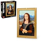LEGO Art Mona Lisa Set for Adults, Painting by Leonardo da Vinci Hanging Creative Activity for Men and Women, Gift for Art Lovers, Italian Renaissance Art 31213