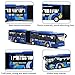 Crelloci City Bus Toy for Kids, Die Cast Alloy Pull Back Vehicles, Metro Articulated Electric Bus with Sounds and Lights, Model Cars Toys Educational Gift for Kids Boys Girls Ages 3+