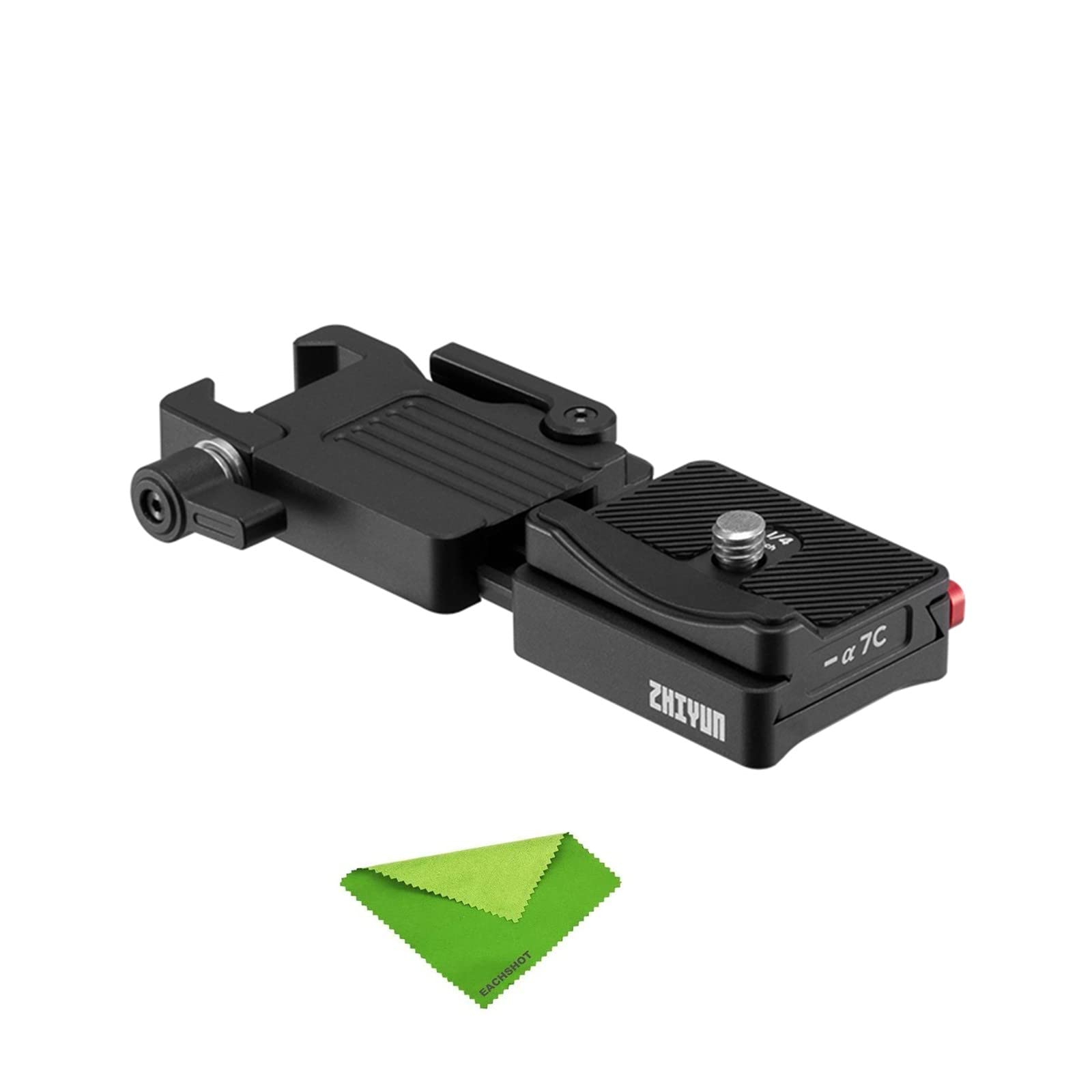Zhiyun Crane M3 Universal Quick Release Plate for Sony A7c A7s A7M3 a6000 Fuji X-S10 XT4 Nikon Z fc Canon M50 for Instant Camera Setup, Change Camera Battery Without Fully Dismounting Camera