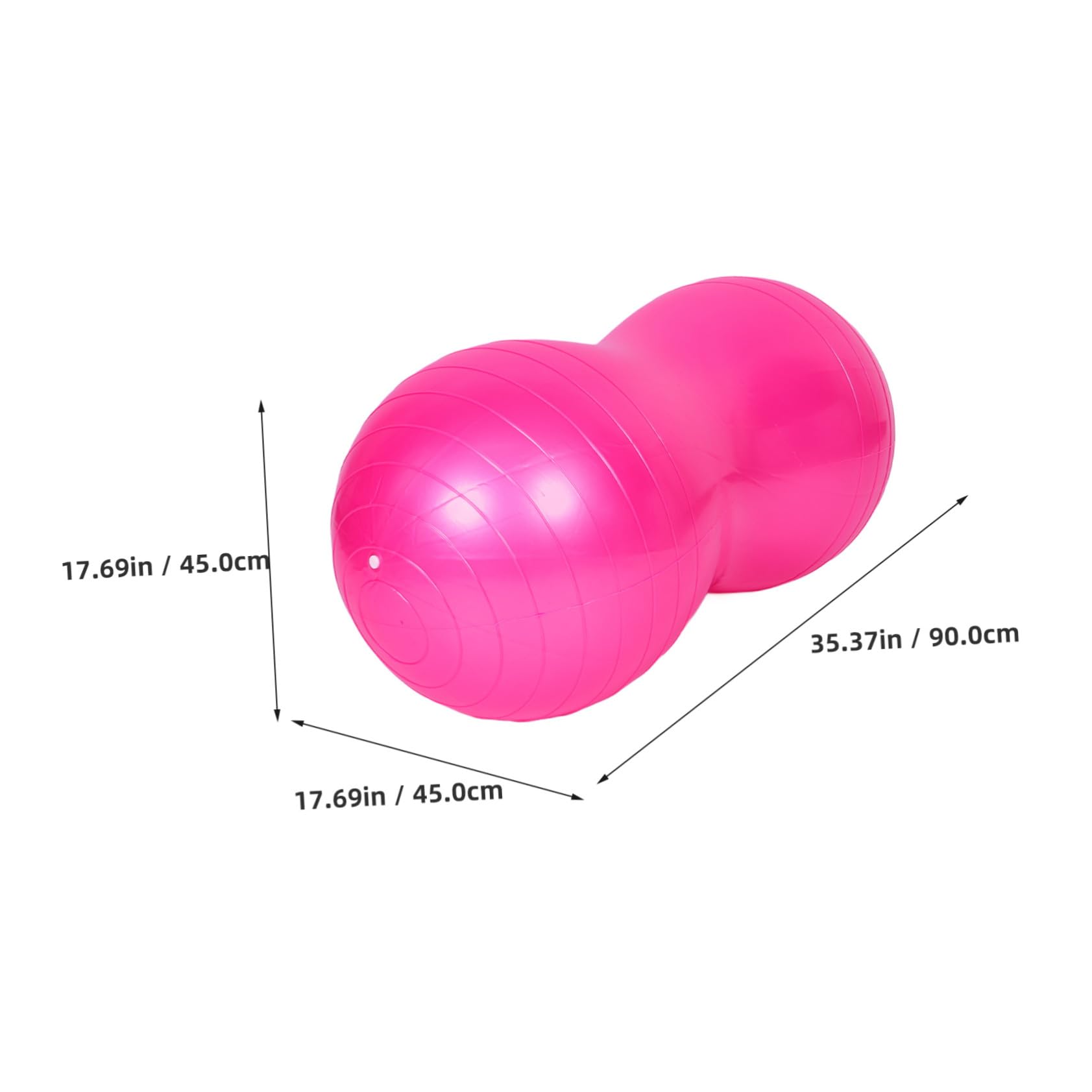 Erdnussförmiger Gymnastikball aus PVC mit Luftpumpe