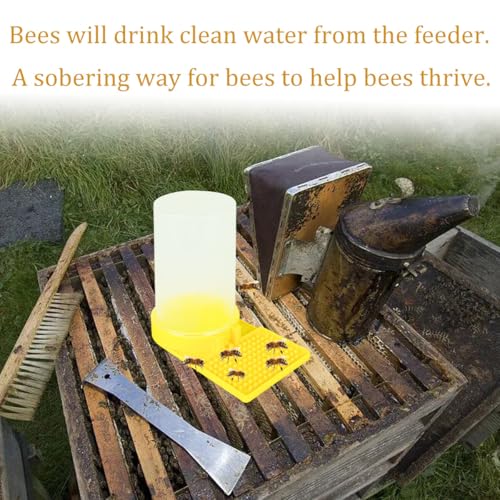 Image of 3 Pack Bee Water Feeder Beehive, Beekeeping Water Dispenser Honey Beehive Entrance Feeder Bee Equipment Dispenser Drinking Honey Bee Watering Station for Outside Garden