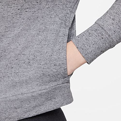 Nike Sportswear Big Kids' (Girls') Full-Zip Jersey Hoodie (Medium, Carbon Heather/Smoke Grey/Sunset Pulse)4