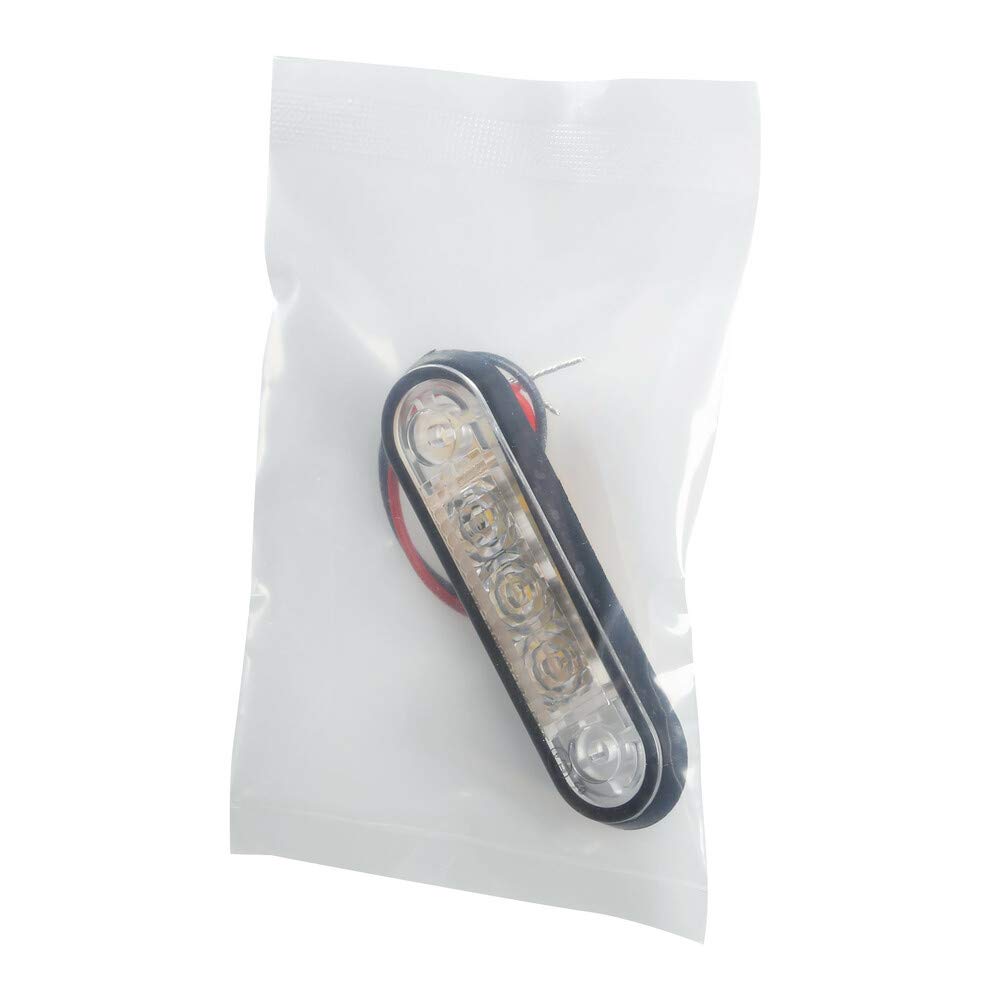 Lampa 97019 Set 20 pz, Luce ingombro a 3 LED, Montaggio ad Incasso, 12/24V - Arancio