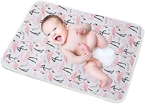 Conleke Baby Changing Mat,Unisex Baby Waterproof Diaper Changing Pad with Large Size Portable Sheet for Any Places for Home Travel Bed Play Stroller Crib Car – Mattress Pad Cover for Boys and Girls (Pink, 50*70 cm/20*28 inch)