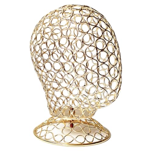 Cloudool Iron Mannequin Head Wigs Holder Hat Displaying Holder Iron Texture Wigs Display Holder For Displaying Various Headwear