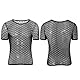 GKLWEJ Netzhemd Herren, Sexy Transparent Muskel Shirt, Unterhemd, Oberteil, Clubwear, Schwarz, L