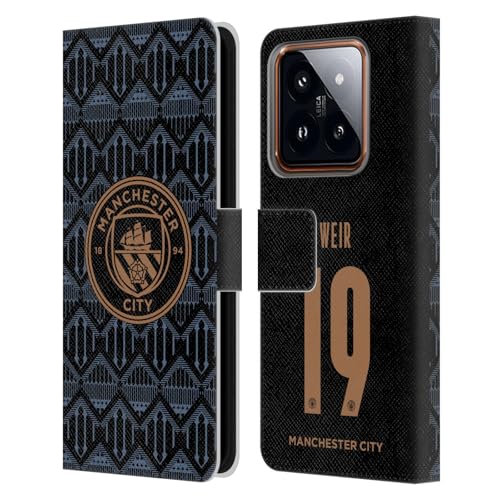 Head Case Designs Officially Licensed Manchester City Man City FC Caroline Weir 2020/21 Women's Away Kit Group 1 Leather Book Wallet Case Cover Compatible with Xiaomi 14