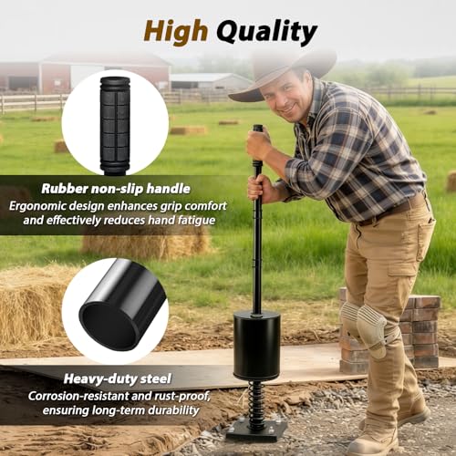 Herramienta compactadora de suelo con mango ajustable miniatura 6