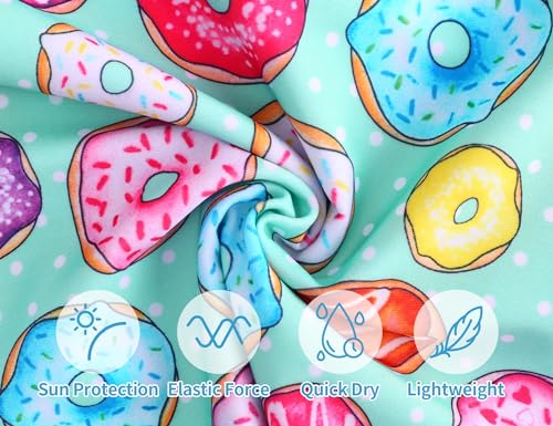 Image of TENVDA Girls Swimsuit Summer Beach Sport Halter Bathing Suits One Piece Swimwear for 2-12 Years Old Kids