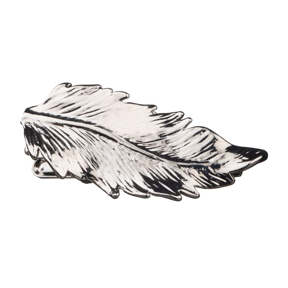 Feather Silver Tie Bar � Elegant Tie Clip for Men, Wedding & Formal Wear-image-30