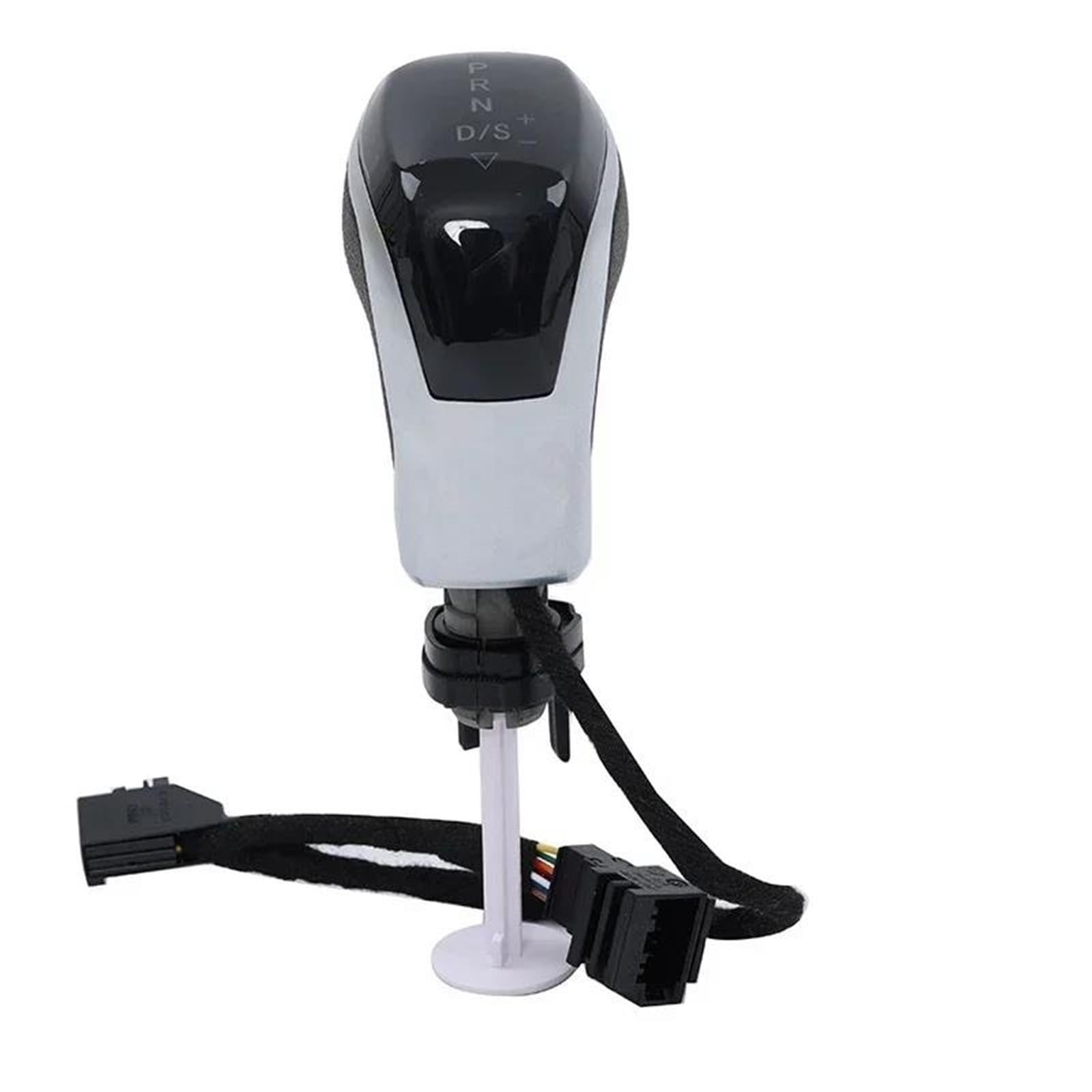 FHUWAZ Car Gear Knob for Passat B7/B8 Golf 6/7 Octavia CC Automatic Gear Shift Knob Lever Shifter HeadBall LED Light(BlackSilver-White)