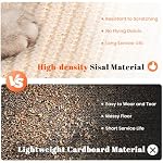 Cat Scratcher, Cat Natural Sisal Scratching Pad, Kitten Interactive Toy with Ball Track Spring Ball for Chasing Hunting Mental Physical Exercise Puzzle - Image 4