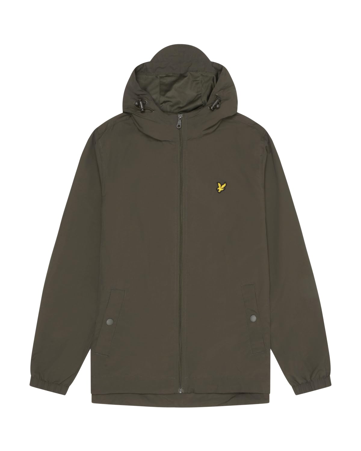 Lyle & Scott Men's Olive Zip Through Hooded Jacket
