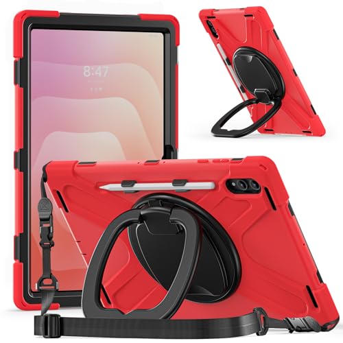 Étui compatible avec la tablette Samsung Galaxy Tab S11 Ultra antichoc rouge