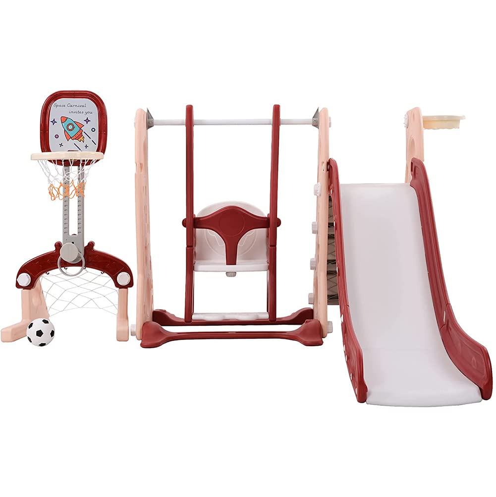 Buy Z&HA Toddler Slide And Swing Set, 4 in 1 Kids Play Climber Slide