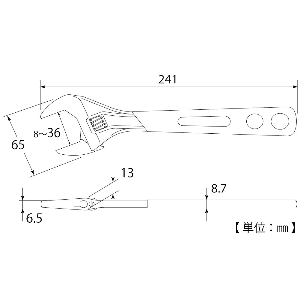 TOP 9 cali regulowany klucz z ergonomicznym uchwytem | Cienki i lekki korpus do ciasnych przestrzeni | Super Heavy Duty Extra Wide Opening Jaw Crescent Wrench | Made in Japonia