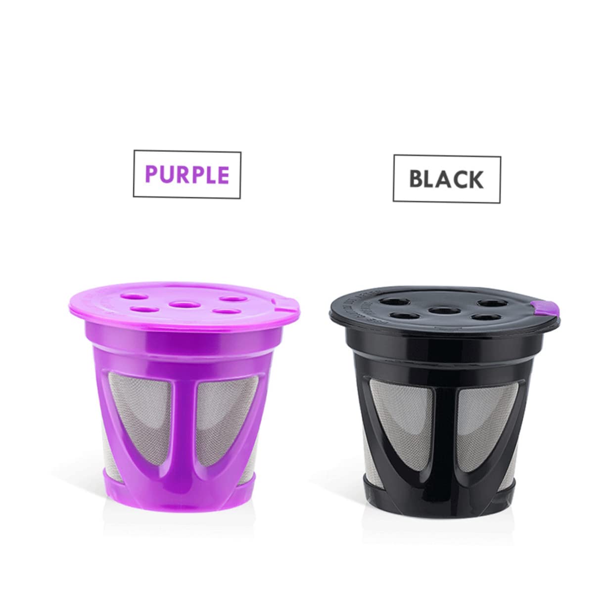 Ciieeo 5 Juegos Cápsula De Café De Café Reutilizables De Café Recargables Taza De Café Cafetera Expreso Colador De Maquina De Cafe Filtro De Té Recargable 2 Piezas * 5