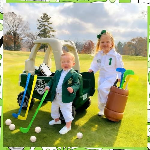Teyva 24 Pcs Plastic Mini Golf Clubs for Toddlers Kids Birthday, Bright