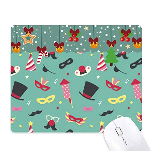 Mouse pad antideslizante de goma con diseño de lazo de carnaval