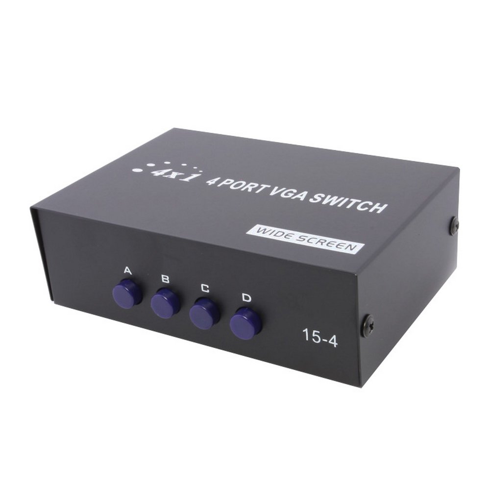 axGear 4 Port VGA SVGA Monitor Sharing Switch Box 4 in 1 Out for LCD PC TV Monitor (B01MEHTNZI) Amazon Price History, Amazon Price Tracker