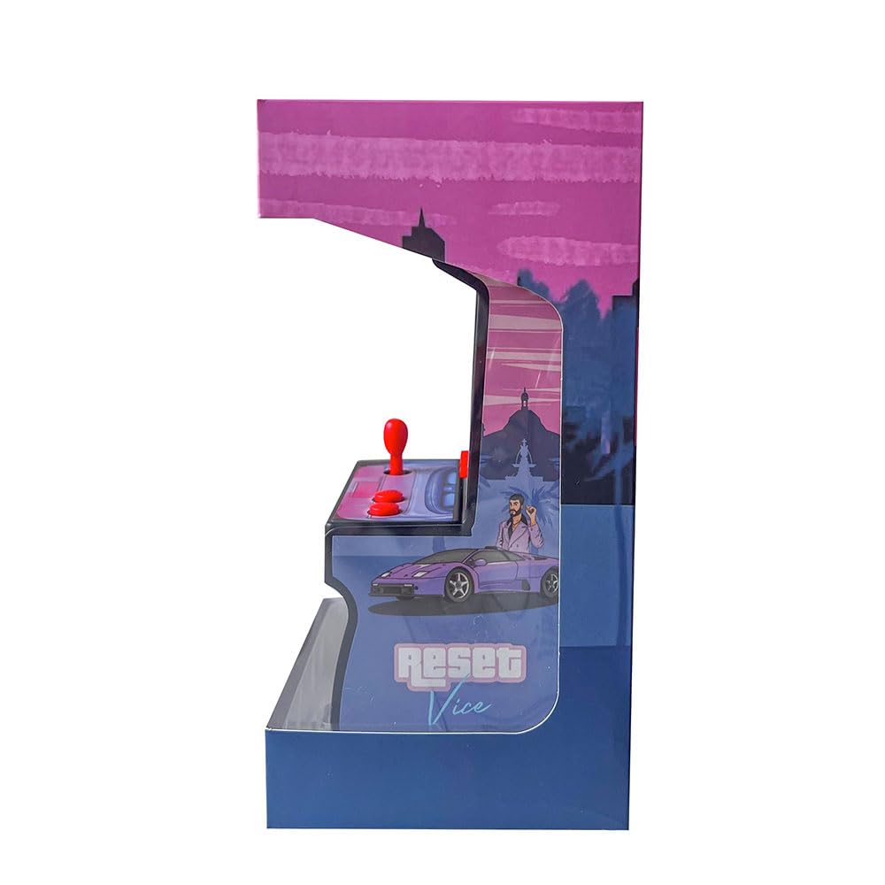 Mini Borne Arcade Retro - 200 Jeux Originaux Intégrés - Console de Jeu Classique Reset Vice 8 Bit