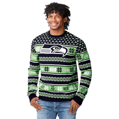 FOCO NFL Team Big Logo Ugly Sweater