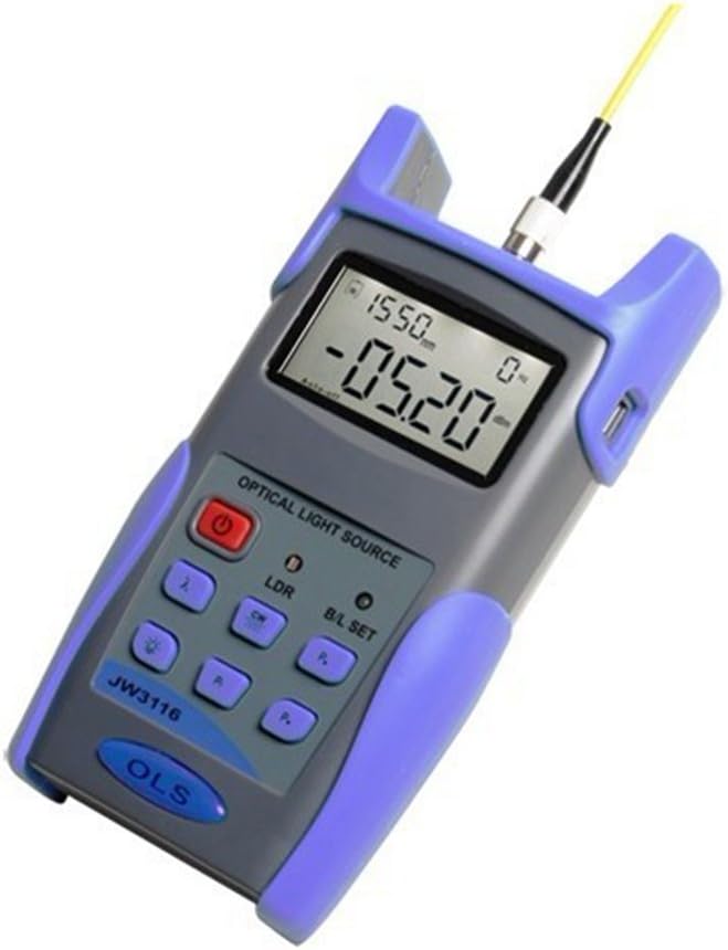 JW3116 Adjustable Optical Light Source Fiber Optic Tester Meter 1310/1550nm