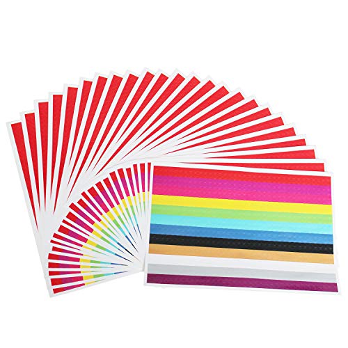 Sticky Neon Color Coding Labels Removable Small Circle Dot Stickers, 0.24 inch Diameter, 12 Colors, 24 Sheets, Total 20736 Dots