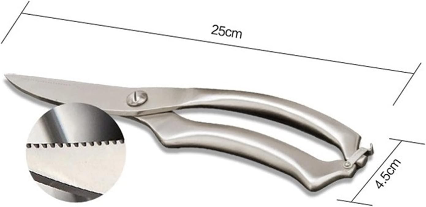 INLIMA Gardening Scissors Stainless Steel Multifunctional Powerful Scissors Household Food Scissors Aluminum Handle Scissors