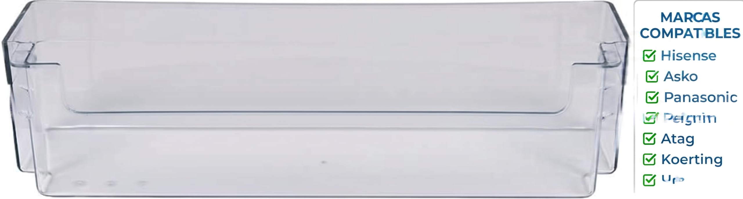 Recamania - Estante Botellero Original para Frigorífico Gorenje 407845 – Bandeja de Puerta 460 x 95 x 118 mm – Compatible con Hisense, Asko, Panasonic, Pelgrim y más