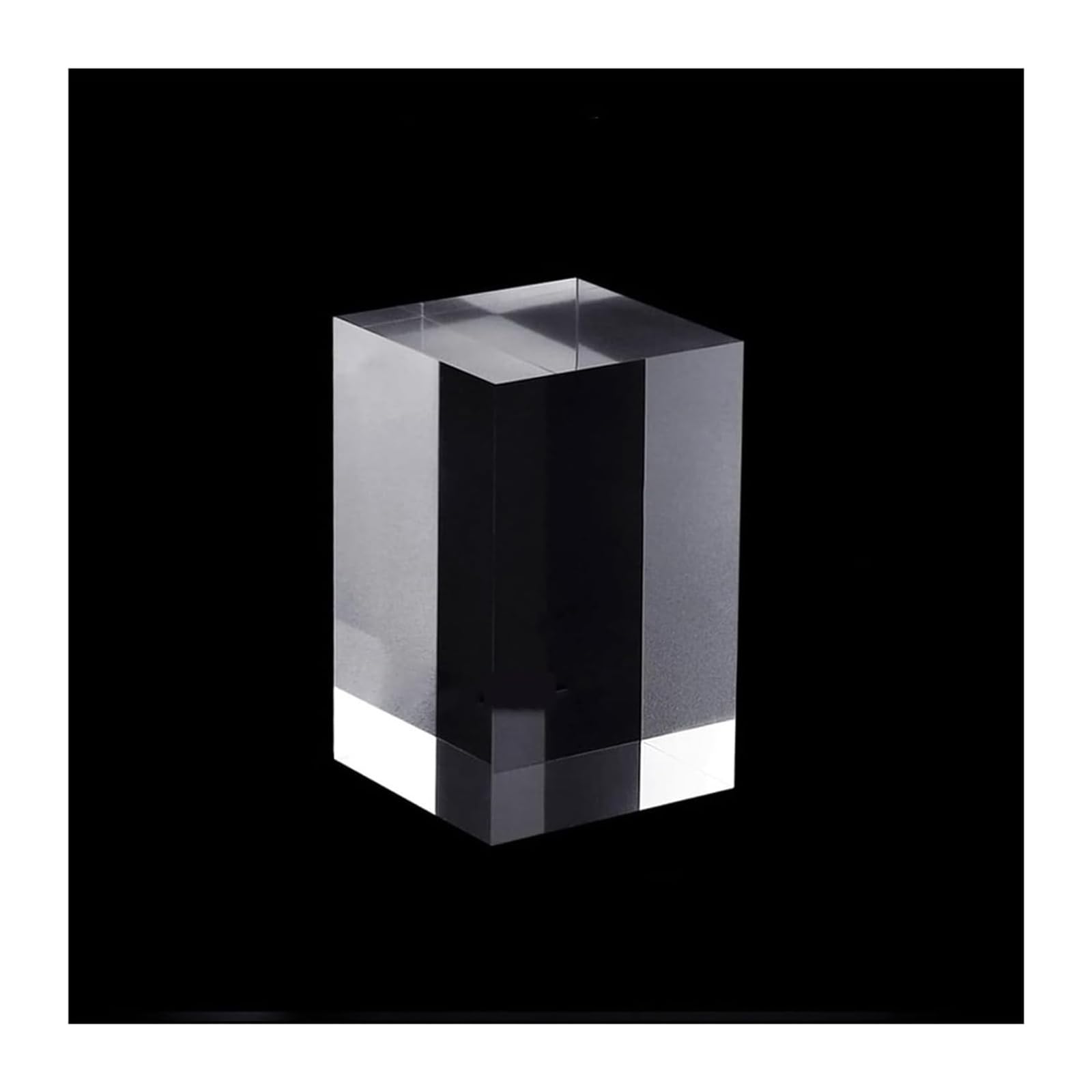 LQZAXSRDR Clear Acrylic Display Block, Acrylic Display Block Cube Stand Clear Solid Polished Multiple Sizes(10cm)